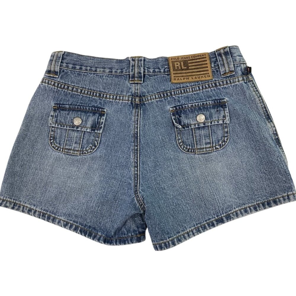 Polo Jeans Ralph Lauren Jean Shorts size 4 Surfer Girl Summer Beach Vintage Y2K